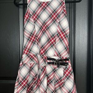 Place Red and Black Plaid Dress